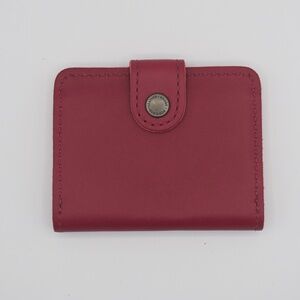 NWOT Portland Leather Goods Berry Good Mini Bi-Fold Wallet